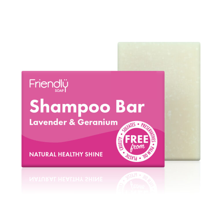 Lavender & Geranium Shampoo Bar by Friendly Soap